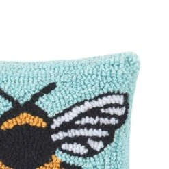 C&F Home 8" X 8" Bumble Bee Hooked Petite Throw Pillow -C&F Home GUEST 35aab702 253b 4334 a6ca 5952b667035d