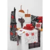 C&F Home Red Poinsettia Print On Black Background Cotton Christmas Cooking Apron One Size Fits Most 29 X 34 In. -C&F Home GUEST 35b70931 fcf3 402b a11e 27bd67346320