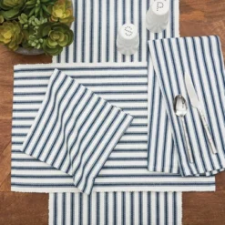 C&F Home Ticking Stripe Placemat Set Of 6 -C&F Home GUEST 370c997b 7f2f 4568 b6c5 533fdbffe351
