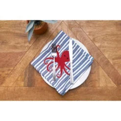 C&F Home Octopus Stripe Napkin Set Of 6