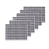 C&F Home Ashford Black Placemats Set Of 6, 13" X 19"