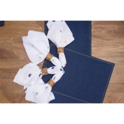 C&F Home Aqua Turtle Embroidered Machine Washable Hemstitch Napkins Set Of 6 -C&F Home GUEST 396f662e 2f70 46ae bbe8 0f2b5a5d42f9 1