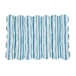 C&F Home Turtle Bay Quilted Reversible Blue Coastal Placemats Set Of 6, 13" X 19" -C&F Home GUEST 3a9c293a 311f 45ca 9682 adefbb373132