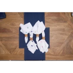 C&F Home Aqua Turtle Embroidered Machine Washable Hemstitch Napkins Set Of 6 -C&F Home GUEST 3affb762 f14a 4dfb b11b 07525686c054 1