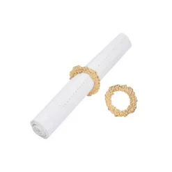 C&F Home Golden Wreath Napkin Ring Set Of 6 -C&F Home GUEST 3c955d16 7359 4566 8541 75f32b58465e