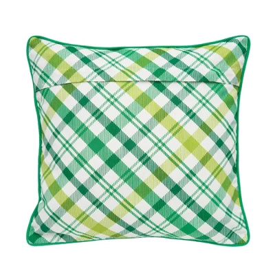 C&F Home St. Patrick's Day "Lucky" Clover Plaid Accent Throw Pillow, 16" X 16" 3 C&F Home St. Patrick's Day "Lucky" Clover Plaid Accent Throw Pillow, 16" X 16"