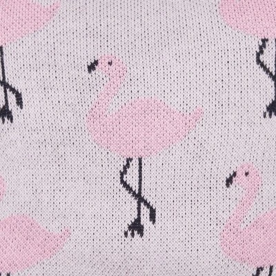 C&F Home 10" X 10" Flamingo Knitted Throw Pillow 7 C&F Home 10" X 10" Flamingo Knitted Throw Pillow - Image 5