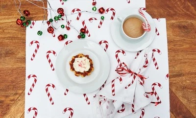 C&F Home Candy Cane Wishes Table Runner 14" X 72" 3 C&F Home Candy Cane Wishes Table Runner 14" X 72"