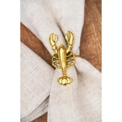 C&F Home Gold Lobster Napkin Rings, Set Of 4 -C&F Home GUEST 400b9fd7 ebbb 4f38 b6d5 eb0cb279c832