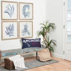 C&F Home 12" X 24" Anchors Away Nautical Embroidered Lumbar Throw Pillow -C&F Home GUEST 41e7c13f d365 4f7a 8f7e 86040fd443c6