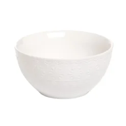 C&F Home Snowflake Border Dinnerware Bowl Set Of 4