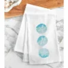 C&F Home Sand Dollar Trio Embroidered Cotton Flour Sack Kitchen Towel