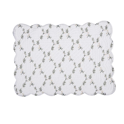C&F Home Dogwood Meadows Scalloped Single Placemat Floral Flowers, 13" X 19" 4 C&F Home Dogwood Meadows Scalloped Single Placemat Floral Flowers, 13" X 19" - Image 2