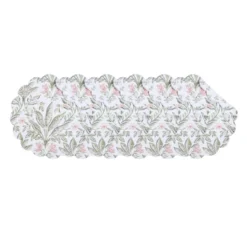 C&F Home Lana Palms Reversible Machine Washable Round Scallop Quilt Placemats Set Of 6 -C&F Home GUEST 45b50824 35d1 4b37 bf6e a35ba21d0d45