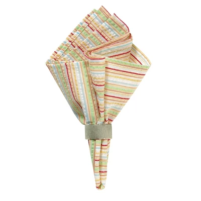 C&F Home Multi Color Striped Cotton Napkin Set Of 6 5 C&F Home Multi Color Striped Cotton Napkin Set Of 6 - Image 3