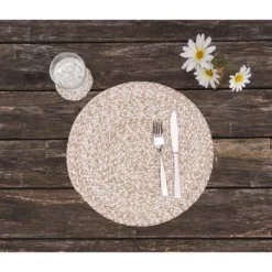 C&F Home Braided Round Single Placemats Collection