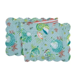C&F Home Laguna Breeze Cotton Quilted Reversible Table Runner 14" X 51" -C&F Home GUEST 4b6a4be7 17fc 42e3 a5ea 290d78e536d8