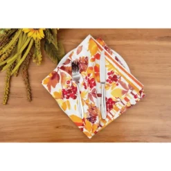 C&F Home Cordelia Vibrant Fall Leaves 100% Cotton Set Of 6 Cloth Napkins -C&F Home GUEST 4bbfac63 c07b 41d2 8faf 684606468964
