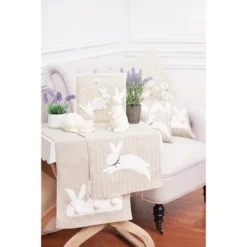 C&F Home White Bunny Hop Stripe Placemats Set Of 6, 14" X 20" -C&F Home GUEST 4be5affc 8cbb 461c aa03 7ccde6b061e3