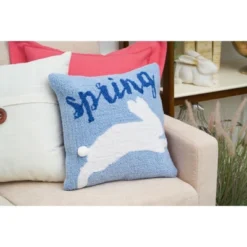 C&F Home Jumping Easter Bunny "Spring" Hooked Accent Throw Pillow, 16" X 16" 8 C&F Home Jumping Easter Bunny "Spring" Hooked Accent Throw Pillow, 16" X 16" -C&F Home GUEST 4c7f44f5 d555 4ca6 9577 c4c5b59ef15c