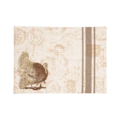 C&F Home Rustic Thanksgiving Turkey 100% Polyester Set Of 6 Placemats 13" X 18" -C&F Home GUEST 4cda0873 2d93 4867 9343 94f3a85fcf67