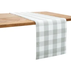 C&F Home Franklin Slate Gingham Check Table Runner 13" X 72" -C&F Home GUEST 4d29595c 97ff 4366 97d7 e15314f8aa02