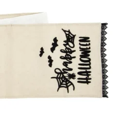 C&F Home Happy Halloween Black And White Embroidered Table Runner 14" X 72" -C&F Home GUEST 4d51c763 5e42 4610 adca b61b79acb15c