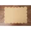 C&F Home Yellow Quilted Scalloped Edge Dining Placemats Set Of 6 All Seasons Spring, 13" X 19"