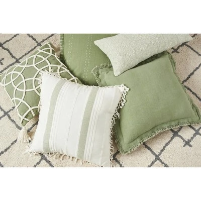 C&F Home 18" X 18" Lily Sage Geometric Throw Pillow 3 C&F Home 18" X 18" Lily Sage Geometric Throw Pillow