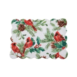 C&F Home Delwyn Cardinal Placemats Set Of 6, 13" X 19"