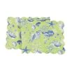 C&F Home Green Seashell Table Runner