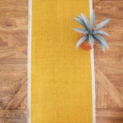 C&F Home Fringed Dandelion Table Runner 14" X 72"