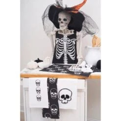 C&F Home Skull Design DIshtowel Halloween Fall Autumn Harvest Spooky Scary Drying Kitchen Dish Towel Cute Festive Decor Decoration -C&F Home GUEST 4f8c38ae 37b9 43da bbdd 53ecd8d6072c