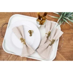 C&F Home Gold Seahorse Napkin Rings Set Of 4 -C&F Home GUEST 50127bc5 38b6 4a46 a4d7 67da24f493f6