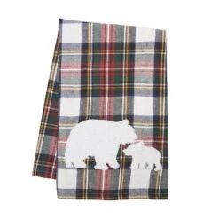 C&F Home White Tartan Bears Towel -C&F Home GUEST 507e5331 f783 452e a740 789bc8b6f56f