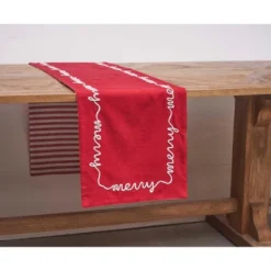 C&F Home Merry Stripe Table Runner 14" X 72"