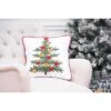 C&F Home Christmas Tree W/ Ornaments Accent Throw Pillow, 18" X 18"