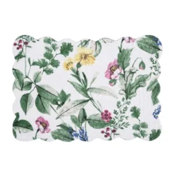 C&F Home Marcy Blooms Scalloped Placemats Set Of 6 Floral Design All, 13" X 19" -C&F Home GUEST 53693d27 091f 415e a48f cf0559f5e631