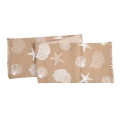 C&F Home Sandy Coast Cotton Table Runner 14" X 72" - Nautical Coral & Starfish -C&F Home GUEST 53a81236 8372 4ee7 af8f f6e06d4cf7b8