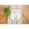 C&F Home Radley Plaid Woven Reversible Colorful Summertime Table Runner 13" X 72"
