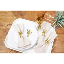 C&F Home Gold Lobster Napkin Rings, Set Of 4 -C&F Home GUEST 53f7e101 9ecb 4543 b6c4 76a2726100c5
