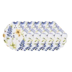 C&F Home Lovely Blues Scalloped Round Placemats Set Of 6 Floral Design All Seasons, 17" 17 C&F Home Lovely Blues Scalloped Round Placemats Set Of 6 Floral Design All Seasons, 17" -C&F Home GUEST 551821e7 f022 4647 b774 c4802f0547ff