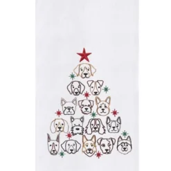 C&F Home Dog Face Christmas Tree Christmas Holiday Machine Washable Cotton Flour Sack Kitchen Towel Decor Decoration 27L X 18W In. 11 C&F Home Dog Face Christmas Tree Christmas Holiday Machine Washable Cotton Flour Sack Kitchen Towel Decor Decoration 27L X 18W In. -C&F Home GUEST 55f0c1a0 530e 4962 9173 b4187067b091