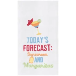 C&F Home Todays Forecast Embroidered Cotton Flour Sack Kitchen Towel -C&F Home GUEST 5b83986b a287 494c 9a2d a59c6f42ea51