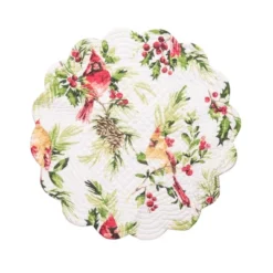 C&F Home Ruby Cardinal Round Placemats Set Of 6, 17" -C&F Home GUEST 5bc17472 252c 4f93 83d7 bbf646c436e5