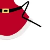 C&F Home Velvet Santa Red White Black Kitchen Christmas Costume Fun Holiday Festive Parties Xmas Women's Apron