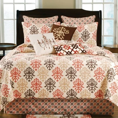 C&F Home Shabby Chic Brown Bed Skirt 3 C&F Home Shabby Chic Brown Bed Skirt