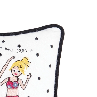 C&F Home Just Want To Have Fun Embroidered Petite Throw Pillow 3 C&F Home Just Want To Have Fun Embroidered Petite Throw Pillow