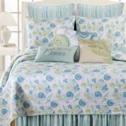 C&F Home 26" X 26" St. Augustine Blue Green Beach Coastal Euro Sham -C&F Home GUEST 5fd0d0ba 5c38 4380 b78b 84b726daa7c6