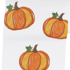 C&F Home Hello Pumpkin Fall Harvest Printed 100% Cotton Kitchen Table Runner 13" X 72"
